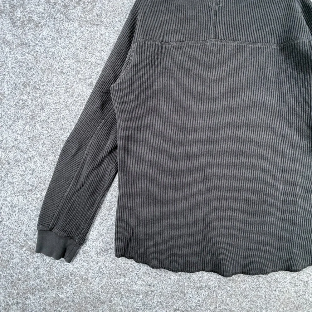Levi's Long Sleeve Relaxed Thermal Shirt Mens Medium Black Crew Neck Pullover